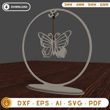 Ornament Holder, Laser Cut Files, Ornament Display, Tabletop Display, 3mm,  4 Mm, 5mm, 6mm, Digital Download