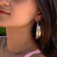 Big Flower Hoop Earrings