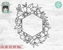 Free Free 255 Hexagon Flower Frame Svg SVG PNG EPS DXF File