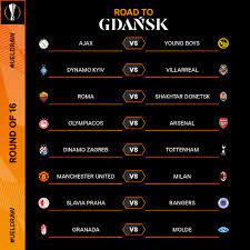 The draw will take place at midday on friday, february 26 in nyon at 12pm uk time. Uefa Europa League On Twitter Round Of 16 Draw Best Game Ueldraw