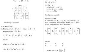 Soal Dan Jawaban Vektor Matematika Kelas 10 Kumpulan Otosection