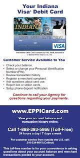 The card comes with the total security protection® package including fraud monitoring and our $0 liability guarantee footnote 2 that credits fraudulent charges made with your card back to your account as soon as the next day Eppicard In Indiana Customer Service