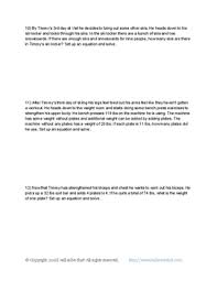 These equations worksheets are a good resource for students in the 5th grade through the 8th grade. 7th Grade Math 7 Ee B 4 Two Worksheets Package Word Problems