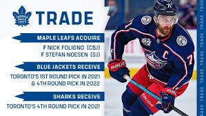 C'est ce sur quoi elle. Nick Foligno Is A Toronto Maple Leaf Mlhs Trade Deadline Emergency Podcast Maple Leafs Hotstove