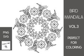 Abstract flowers flourish ornamental vintage decorative floral leaves leaf geometric nouveau mandala art. Print On Demand Hummingbird Mandala Vol 3 Graphic Coloring Pages In 2020 Graphic Design Pattern Mandala Graphic Patterns