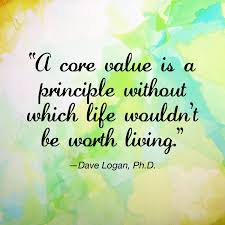 A Core Value Is A Principle Without Which Life Wouldn T Be Worth Living Dave Logan Ph D Values Corevalues Core Values Value Quotes Leadership Quotes