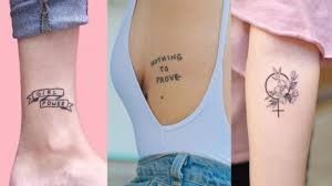 The unique inspiration tattoos are simple designs with fewer words and are written in a more unique way. 25 Inspiring Girl Power Tattoo Ideas