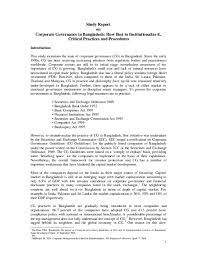 24 exception in relation to crews of ships and aircraft 25 exception in relation to work involving national security 26 exception in relation to work performed outside new zealand 27 exceptions in relation to. Pdf Study Report On Corporate Governance In Bangladesh How Best To Institutionalize It Critical Practices And Procedures HaÆ¨Æ¨an Rabi Academia Edu
