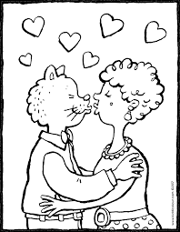 Free chester the raccoon coloring page. Kissing Kiddicolour