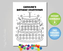 We hope you receive many awesome birthday wishes on january 1st. Printable Birthday Countdown Personalize Editable Pdf Etsy In 2021 Birthday Countdown Kids Calendar Happy Birthday Printable