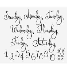 The beatles recorded eight days a week at emi studios in london in october 1964. Days Of The Week Chart Vector Images Over 840