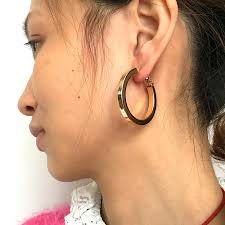 Shop rings, watches, necklaces & more jewelry. 30mm Diameter Fashion Hoop Earrings Gold Plated Square Edge Big Wide Round Drop Earrings For Women Gold Silver Buy At The Price Of 2 39 In Alibaba Com Imall Com