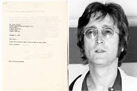 Letter Signed by John Lennon