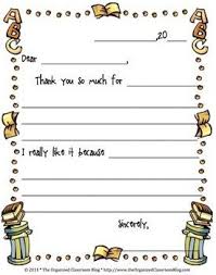 Free Student Thank You Note Thank You Note Template Classroom Freebies Classroom Writing