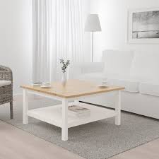 Ikea hemnes bedside tables (one damaged). Hemnes White Stain Light Brown Coffee Table 90x90 Cm Ikea
