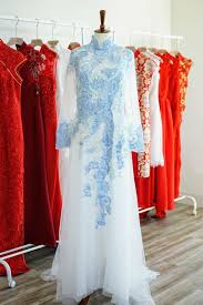 Traditional southeast asian or vietnamese dress for both the bride and groom consists of the customary ao dai, which is a long silk tunic with split sides at the bottom over. Bridal Ao Dai Modern Vietnamese Wedding Dress Traditional Vietnam Aodai