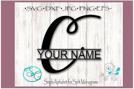 Download Split Monogram Letter C Graphic By Shannon Casper Creative Fabrica PSD Mockup Templates