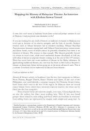 Extending well into the western zone of the southeast asian archipelago, the malay peninsula has long constituted a critical link between the mainland and the islands of southeast asia. Pdf Mapping The History Of Malaysian Theatre An Interview With Ghulam Sarwar Yousof