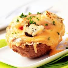Pommes De Terre Farcies Au Jambon Et Gruyere Au Four Recette Pommes De Terre Farcies Recettes De Cuisine Cuisson Des Aliments