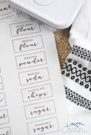 free printable pantry labels to