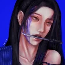 Mystery Saja><>< give him yer soul~ („• ֊ •„) hair covering the eyes? (  ¯꒳​¯ )b heh heh i like! ○ #kpopdemonhunters #mysterysaja  #digitalillustration #autodesksketchbookmobile #kpopdemonhuntersfanart