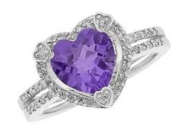 Amethyst has been considered the february birthstone since the roman period when it was similarly, you will want to prevent scratches to your february birthstone from harder gems (sapphire, diamonds, etc.). Amethyst Gemstone February Birthstone Jewelry Online At Gemologica Com Diamond Heart Ring Gemstone Jewelry Aquamarine Jewelry