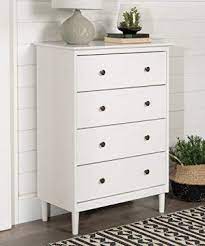Find trendy wardrobe storage in the ridiculously awesome selection of chests. Walker Edison Tall Wood Dresser Bedroom Storage Drawer Organizer Closet Hallway 4 White Farmhouse Goals