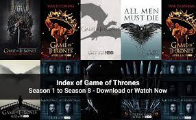 On yseries.tv you can watch all seasons of game of thrones online for free: Index Of Game Of Thrones Season 1 To Season 8 Stream Download