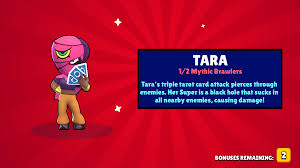 A mythic brawler who attacks with three piercing tarot cards. Just Got Tara Anyone Have Any Tips For Her Brawlstars
