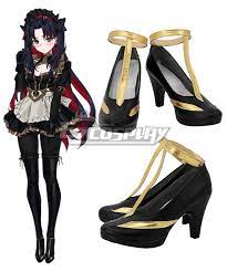 Fate Grand Order FGO Ishtar Black Boots Cosplay Shoes