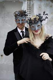 Couple's Masquerade Mask With 3d Bird Having Leather-like - Etsy