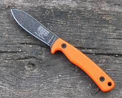 Esee Ashley Game Knife Orange G10 Handle Knife Leather Sheath 1095 Steel