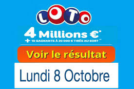 Annonce officielle de la combinaison gagnante à 20h50. Resultat Loto Fdj Tirage Du Lundi 8 Octobre 2018