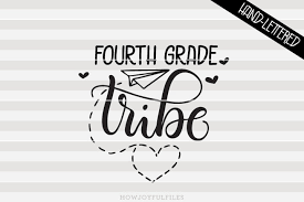 Download Fourth Grade Tribe School Teacher Svg File Howjoyful Studio