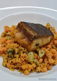 Cobia Auf Rote Linsen Pasta Rezepte Gesund Katha Kocht Hauptspeise