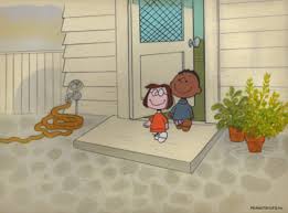 The numbers of chairs and. Franklin Marcie Production Cel And Drawing Charlie Brown Thanksgiving