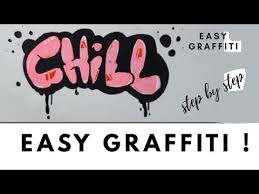 How To Draw A Easy Graffiti Art On Paper Step By Step Chill Graffiti Mr Grapher Youtube
