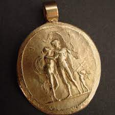 Aphrodite Cupid And Ares God Of War Necklace Cameo Pendant Etsy
