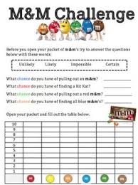 Chance Activity With M M S Probability Activities Math Data Activities Probability Math