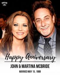 Martina McBride and her husband, John, are celebrating their 37th  anniversary today! Here's to many more. ❤️