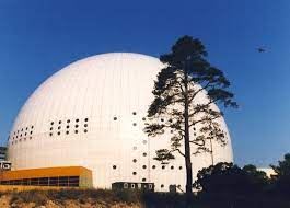 The stockholm globe arena or, in swedish, globen (the globe) is an arena in stockholm, sweden. Stockholm Globe Arena Simple English Wikipedia The Free Encyclopedia