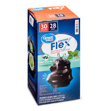 Glad's® trusted forceflex technology allows the garbage bag to . Great Value Multi Purpose Trash Bags 30 Gallon 28 Bags Strong Flex Drawstring Rodent Repellent Mint Scent Walmart Inventory Checker Brickseek