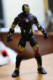 Black And Gold Iron Man Action Figure Ironman Black Gold Armor Custom Action Figure Custom Action Figures Gold Armor Marvel Legends