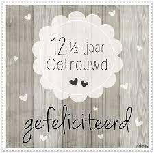 12 1 2 Getrouwd Kaart Bruiloft Verjaardagskaarten Huwelijksjubileum