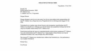 Contoh Surat Risen Sederhana Sederhana Tanggal Surat