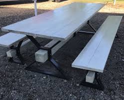 Metal Frame Picnic Table Stainless Steel Furniture Picnic Table Steel Furniture