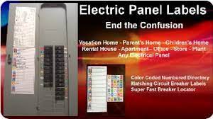 A wide variety of electrical panel labels options are available to you related searches for electrical panel labels: Circuit Breaker Labels Color Coded With Matching Directory