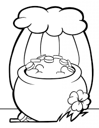 Pot Of Gold Coloring Pages Coloring Pages Pot Of Gold Coloring Pages For Kids