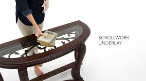 Quality new & used furniture from vintage to ikea, on kijiji, canada's #1 local classifieds. Ashley Homestore Norcastle Sofa Console Table Youtube