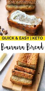 Keto Banana Bread Recipe In 2020 Keto Banana Bread Quick Keto Breakfast Low Carb Breakfast Recipes